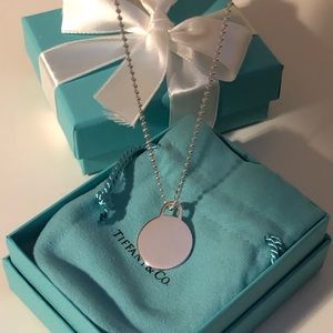 Tiffany & Co Round Plain Necklace